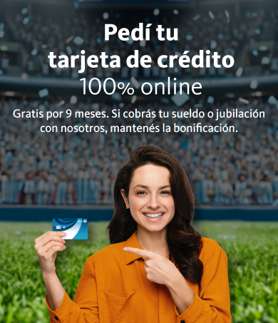 Conocé las tarjetas de crédito del Banco Nación.