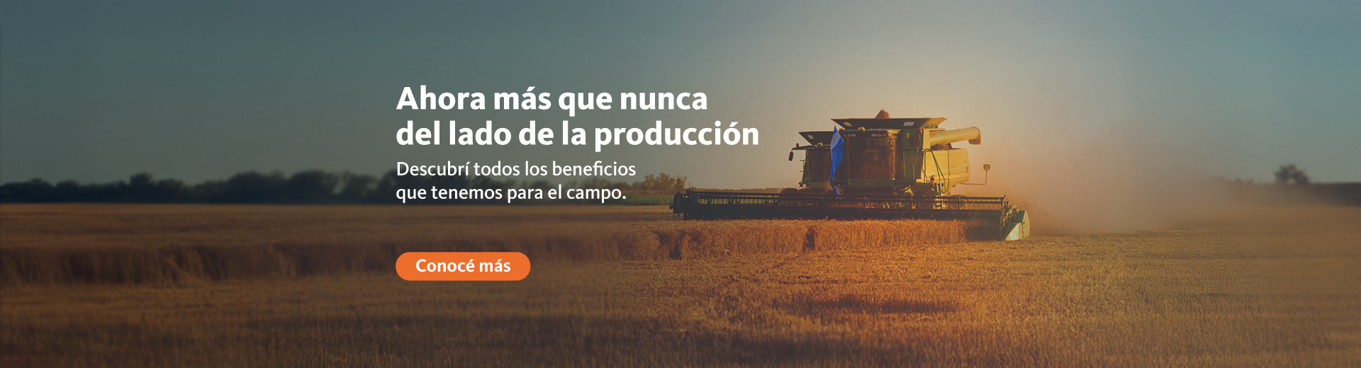 Ahora más que nunca del lado de la producción, con los beneficios que tenemos para el capo. Ingresá en el enlace para conocer más