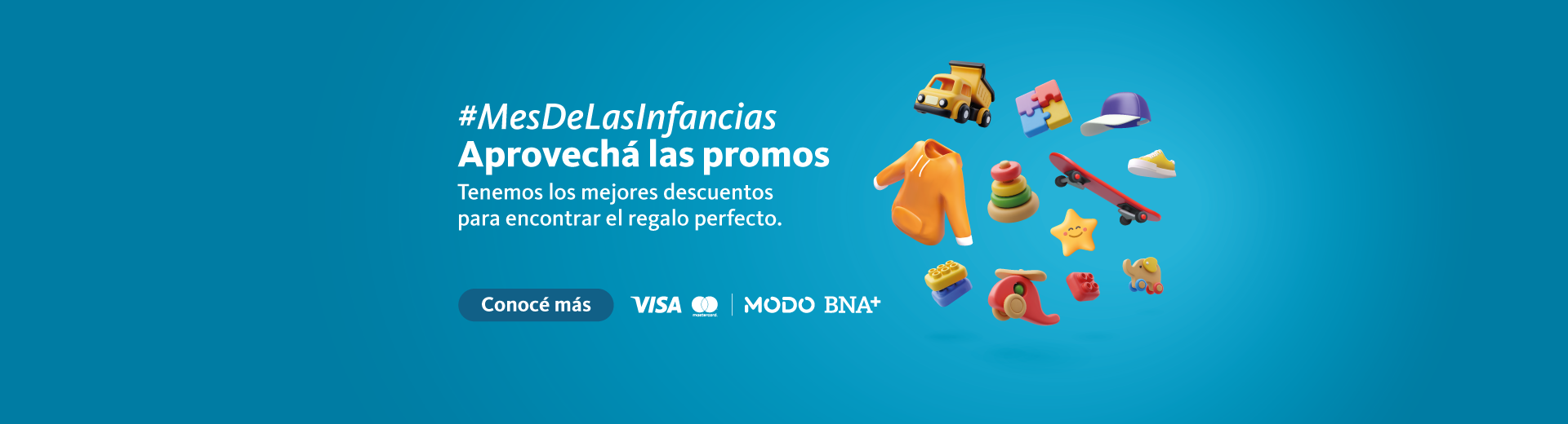 Mes de las infancias aprovechá las promos hace clic en el enlace para conocer más